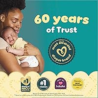 Vista 4 de Pampers Pañales Swaddlers, talla 8 (30+ libras), 60 unidades, absorbentes, mantiene al bebé seco y cómodo, pañal desechable seguro para la piel