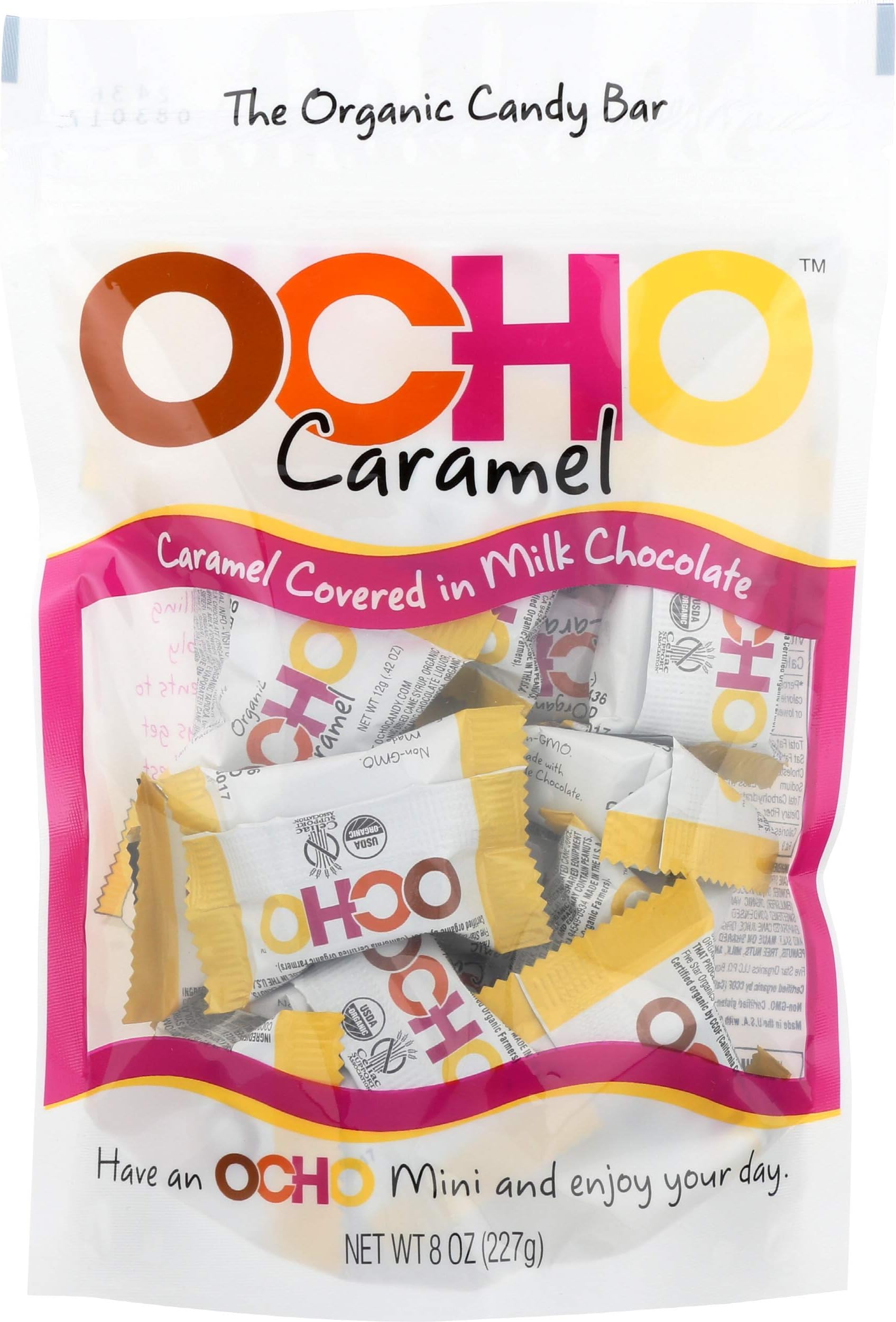 OCHO Candy The Organic Bar Caramel Minis, 8 oz