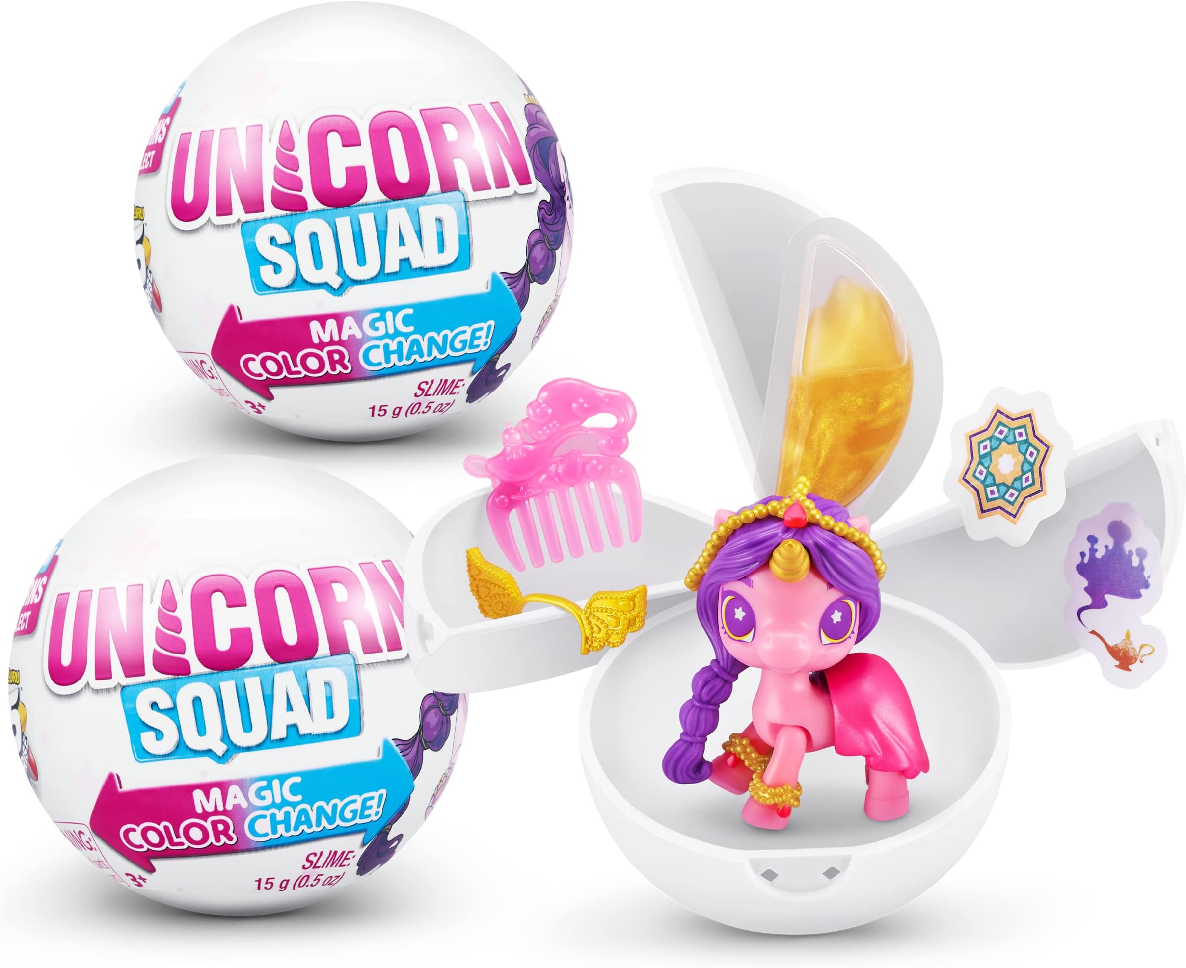 5 Surprise Unicorn Squad Series 7 Newborn Unicorn Glowing Fairies Mystery Collectible Capsule (2 Pack)