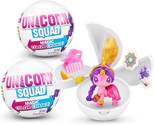 5 Surprise Unicorn Squad Series 7 (paquete de 2) por ZURU Magic Color Change, Hadas Brillantes, Minijuguetes coleccionables de unicornio