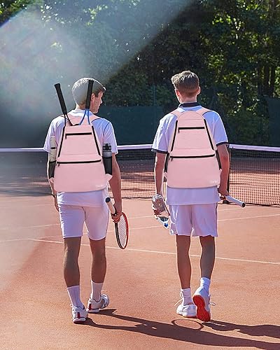 Miniatura 8 de Sucipi Bolsa de Tenis Profesional Mochila de Tenis para Hombres y Mujeres Bolsas de Raqueta con Capacidad para 2 Raquetas con Compartimento