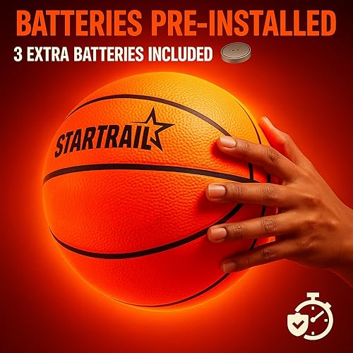 Miniatura 3 de TOMLEON Light Up Basketball  Glow in The Dark Basketball  LED Basketball Size 7  Glowing Basketball Ball  Lighted Basketball  Coolest Things for
