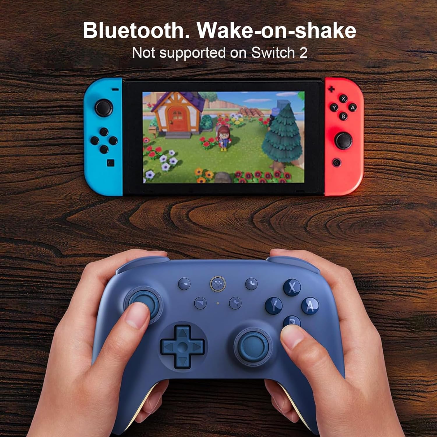 8Bitdo Ultimate 2C Bluetooth Controller for Switch 2, Switch, Switch Controller with 6-Axis Motion Control, Rumble Vibration, Refined D-Pad and Bumpers, Hall Effect Joysticks - Dark Blue