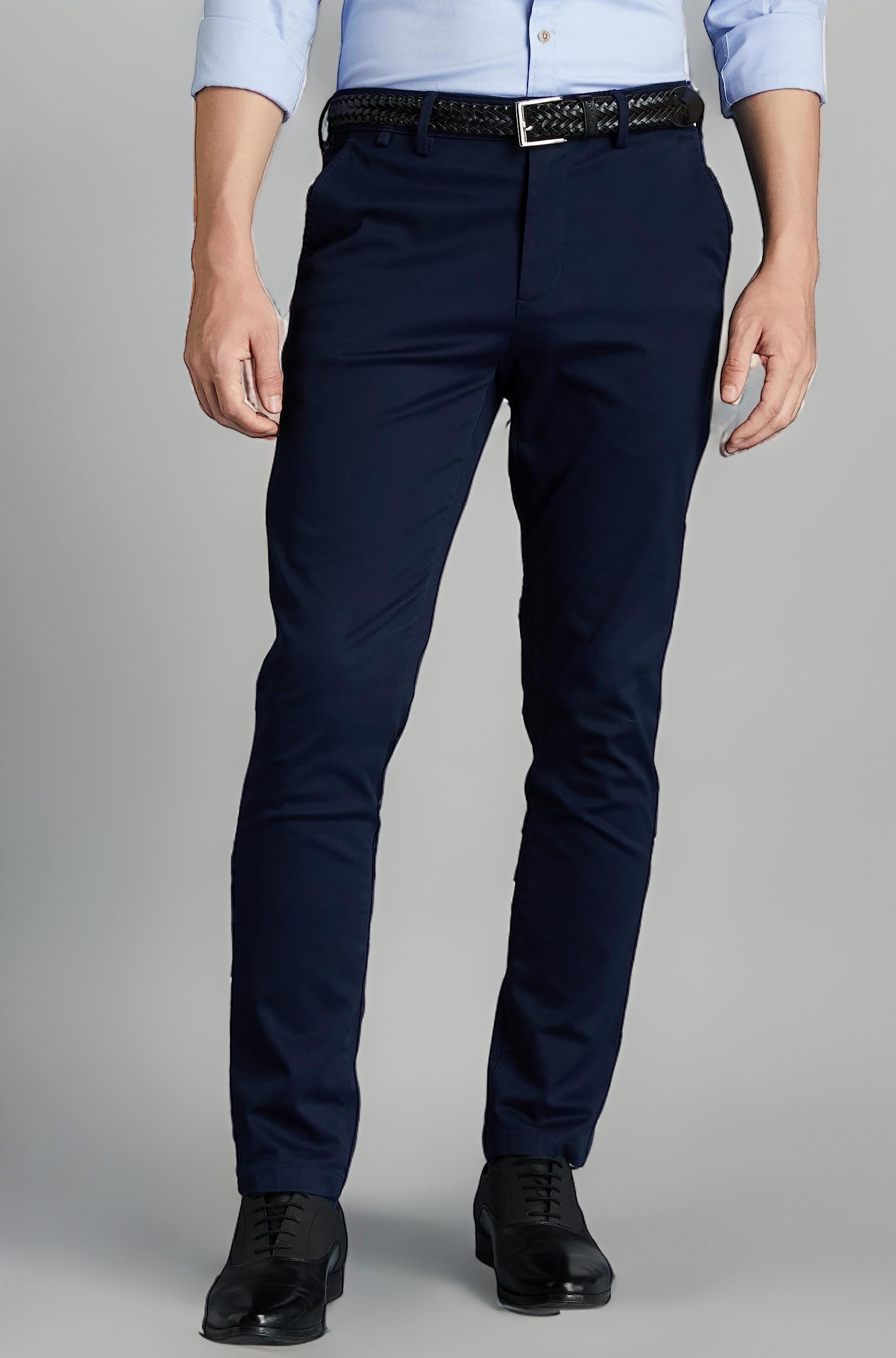 Symbol Premium Men's Slim Fit Flexi Waist Casual Pants | Stretchable Chinos | Stylish Office Fashion Trousers