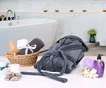 NY Threads Robe de bain à capuche en peluche longue pour hommes
