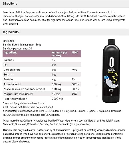 Miniatura 7 de OmniTrim Nite Lite Suplemento dietético - Fórmula nocturna, 15 onzas