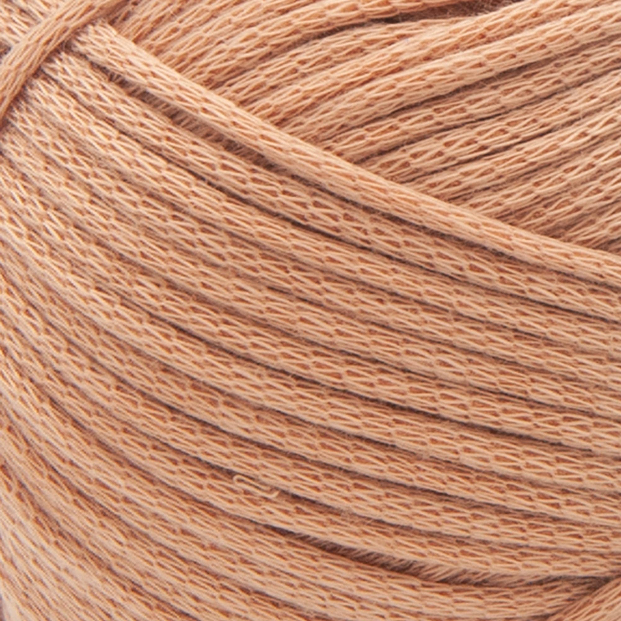Lion Brand Yarn, Lazy Days włóczka szydełkowa dla początkujących, glina, brązowa, 3 szt | Worsted Waga Gładka Chainette Dzianie i Szydełkowanie Włókna do Amigurumi Wypchanych Zwierząt, Wystrój Domu, Torby, Poduszki