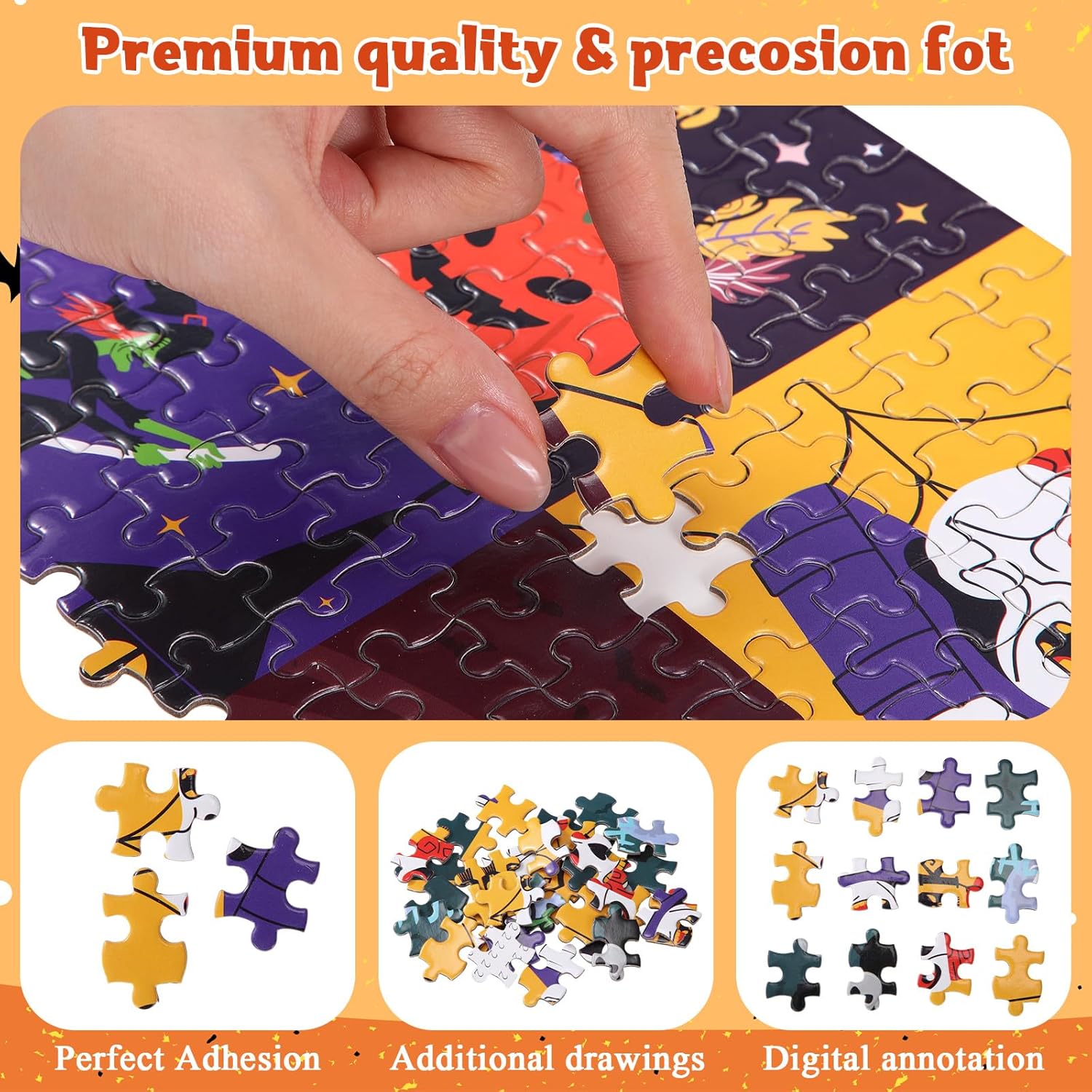 HyDren Halloween Puzzle Advent Calendar 2025, 30 Days Halloween Countdown Jigsaw Gifts 30 Boxes of Advent Calendar Puzzles for Adults Boy Girls Teens Surprise Funny Gifts