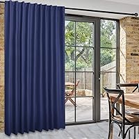 Vista 78 de DWCN Cortinas para puerta corrediza de patio - Cortinas extra anchas para puerta de vidrio, panel de cortina divisora de habitación con privacidad