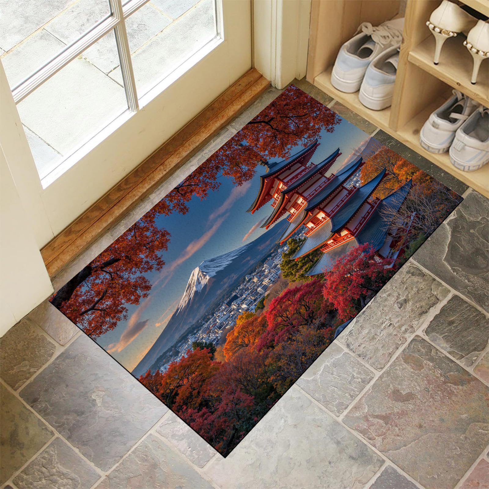 Felpudo entrada 50 x 80 cm evita resbalones con base antideslizante