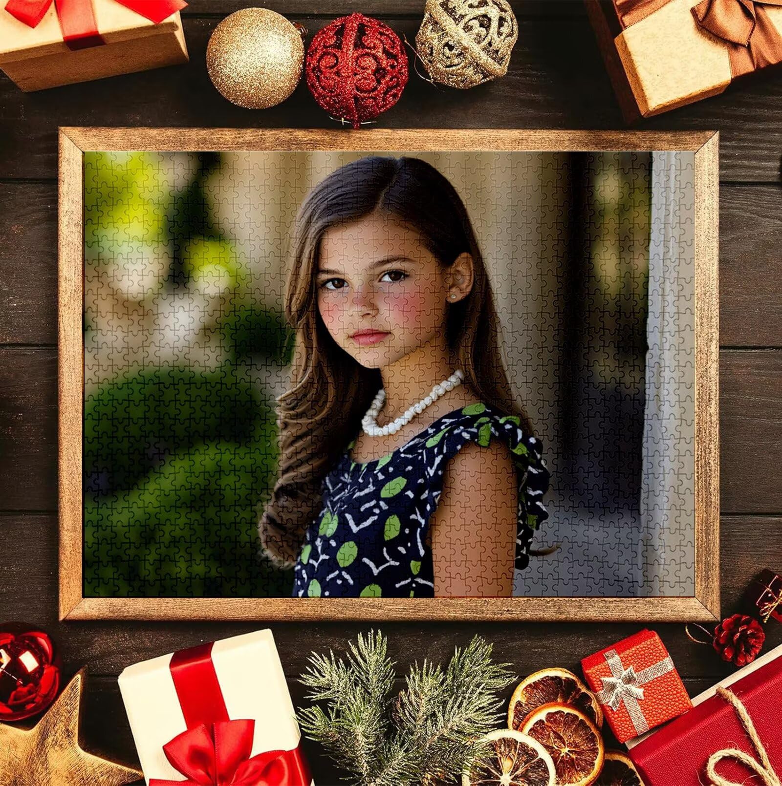 Puzzle Personalizado con Foto, Personalizada Rompecabezas Personalizado Diseña tu Logo Foto o Texto, Personalizado Navidad Halloween San Valentín Parejas Niños Familia Amigos h-341