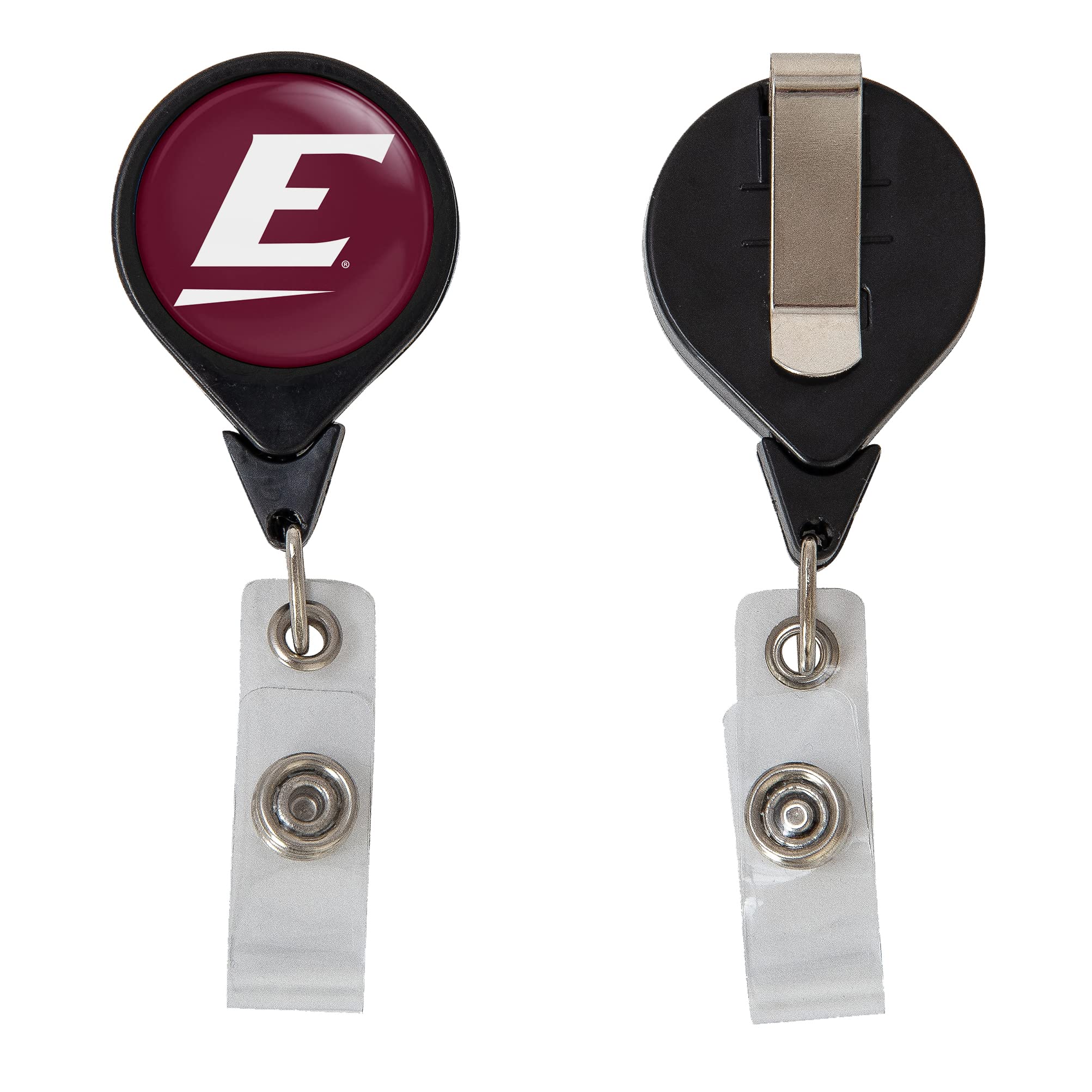 Desert Cactus Eastern Kentucky University Retractable Badge Holder EKU Colonels ID Reel with Ticket Clip for Lanyard, Work, School & Office Access