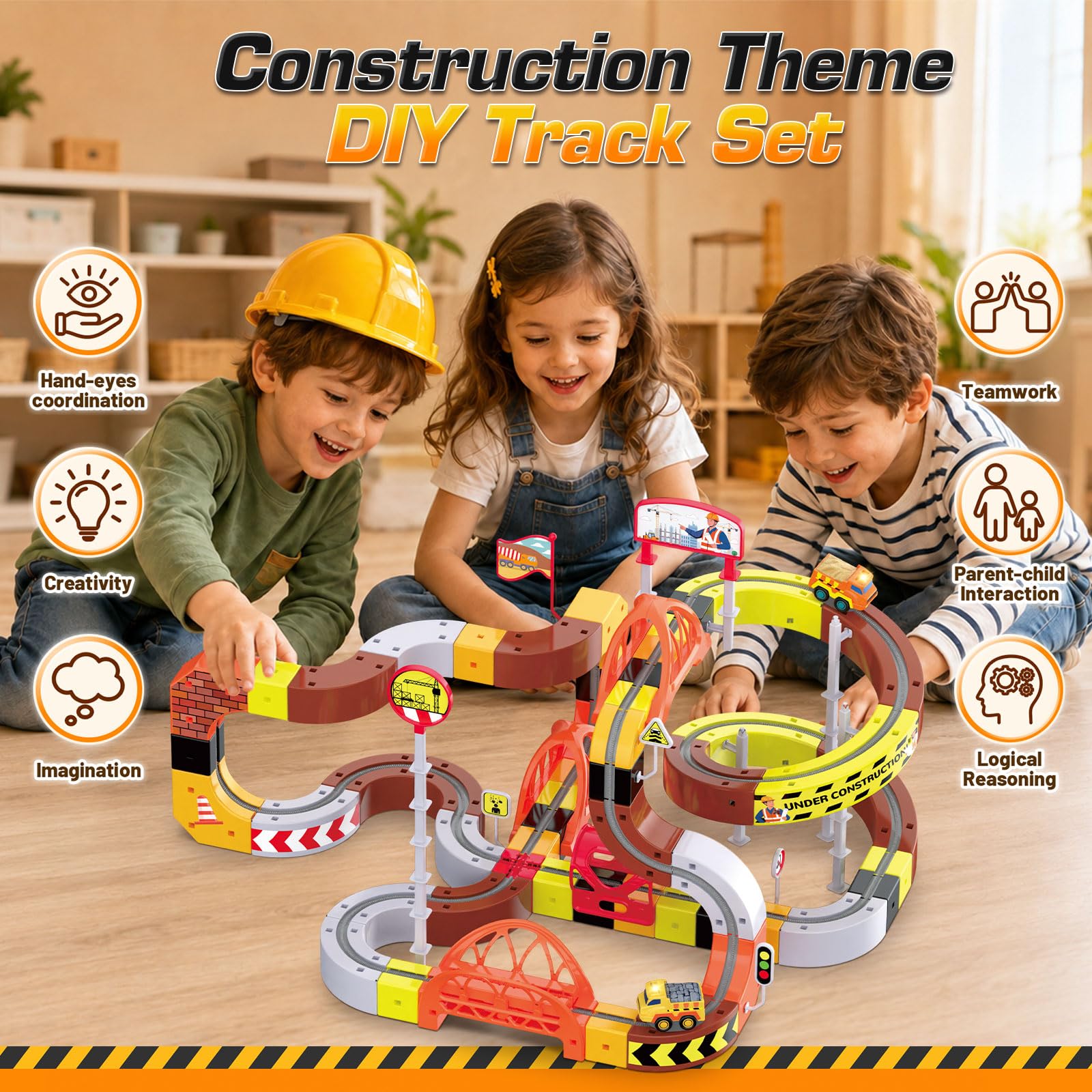 Construction Train Set - 112PCS Electric Tracks -3 Construction Train Set - 112PCS Electric Tracks -3