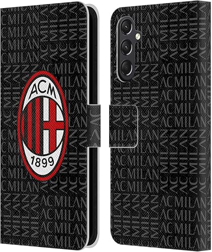 Vista 83 de Head Case Designs Funda de cuero con licencia oficial de AC Milan con diseño de camuflaje digital, compatible con Samsung Galaxy S22 Ultra 5G