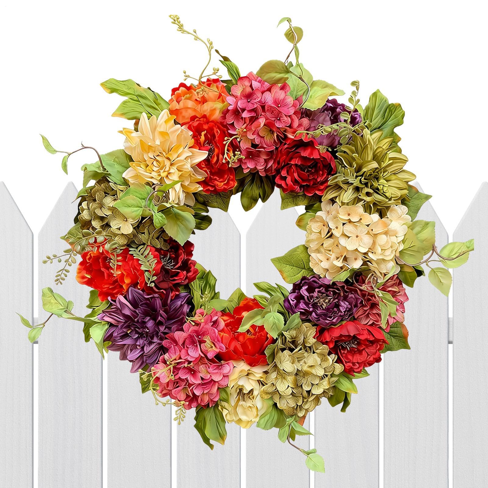 Couronnes pour porte d'entrée : décoration florale sans entretien