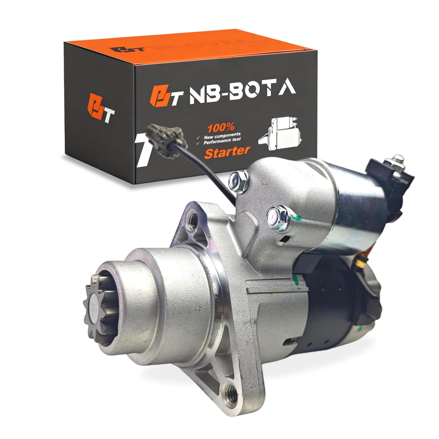 Starter Motor Compatible with Infiniti G35 2003-2007, M35 2006-2008, FX35 2003-2008 &for Nissan 350Z 2003-2007, Replace# 23300AM600,23300AM60A,S114-880,17904N,17904