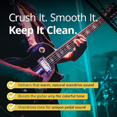 Miniatura 19 de KLIQ - Pedal de efecto de compresor pequeño para guitarra y bajo Compresor (naranja)