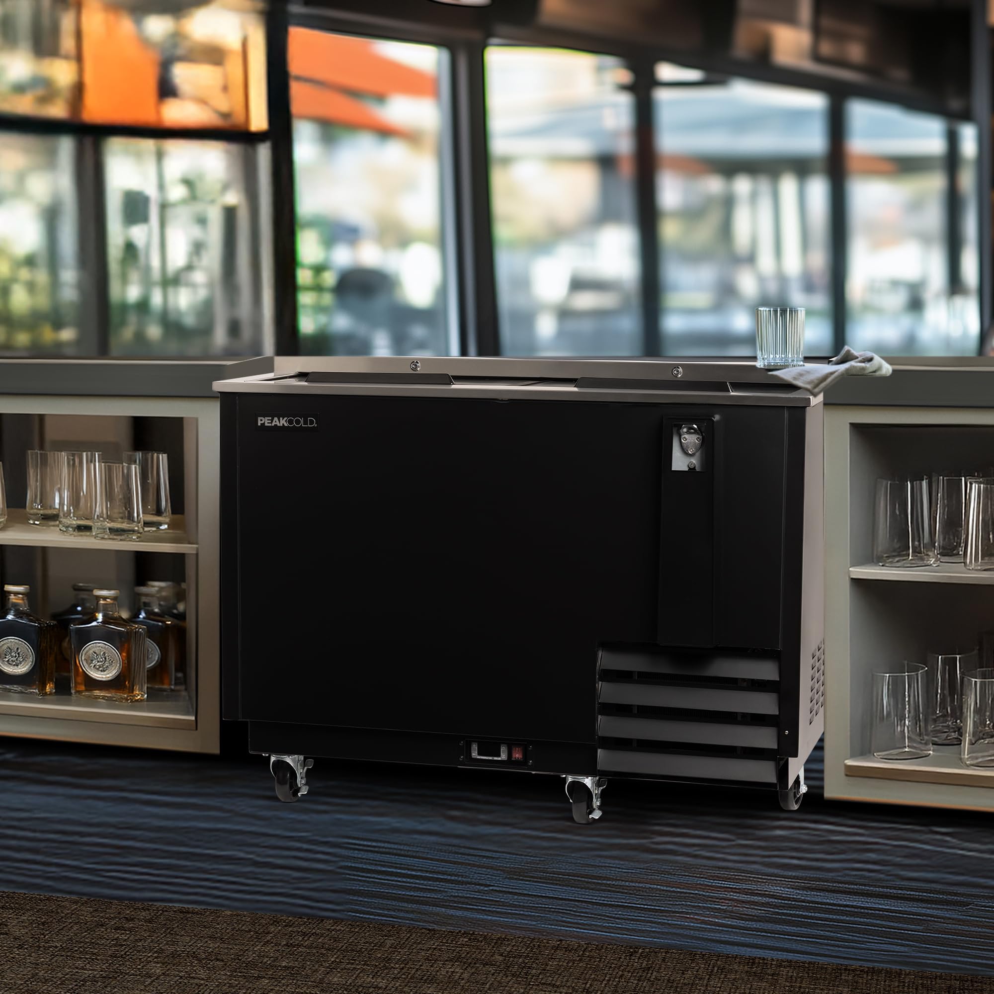 Amazon.com: PEAKCOLD Deep Well Horizontal Bottle Cooler; Slide Top