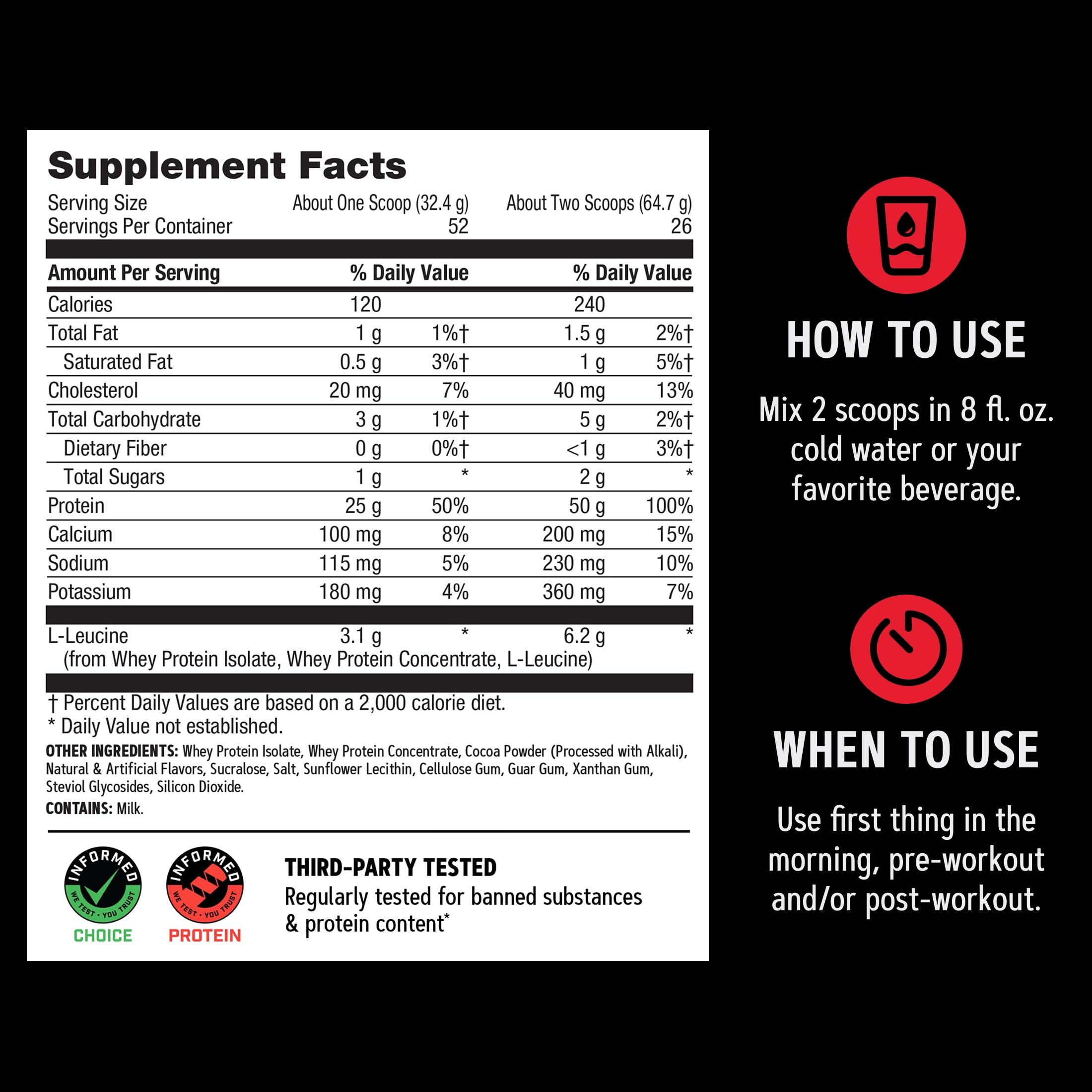 GNC AMP New Wheybolic, Chocolate Fudge, 59.4 oz, 26 Servings — Amazon image 8