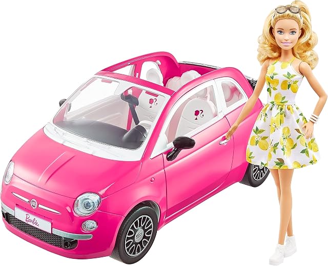 Fiat 500 Barbie Doll and Vehicle