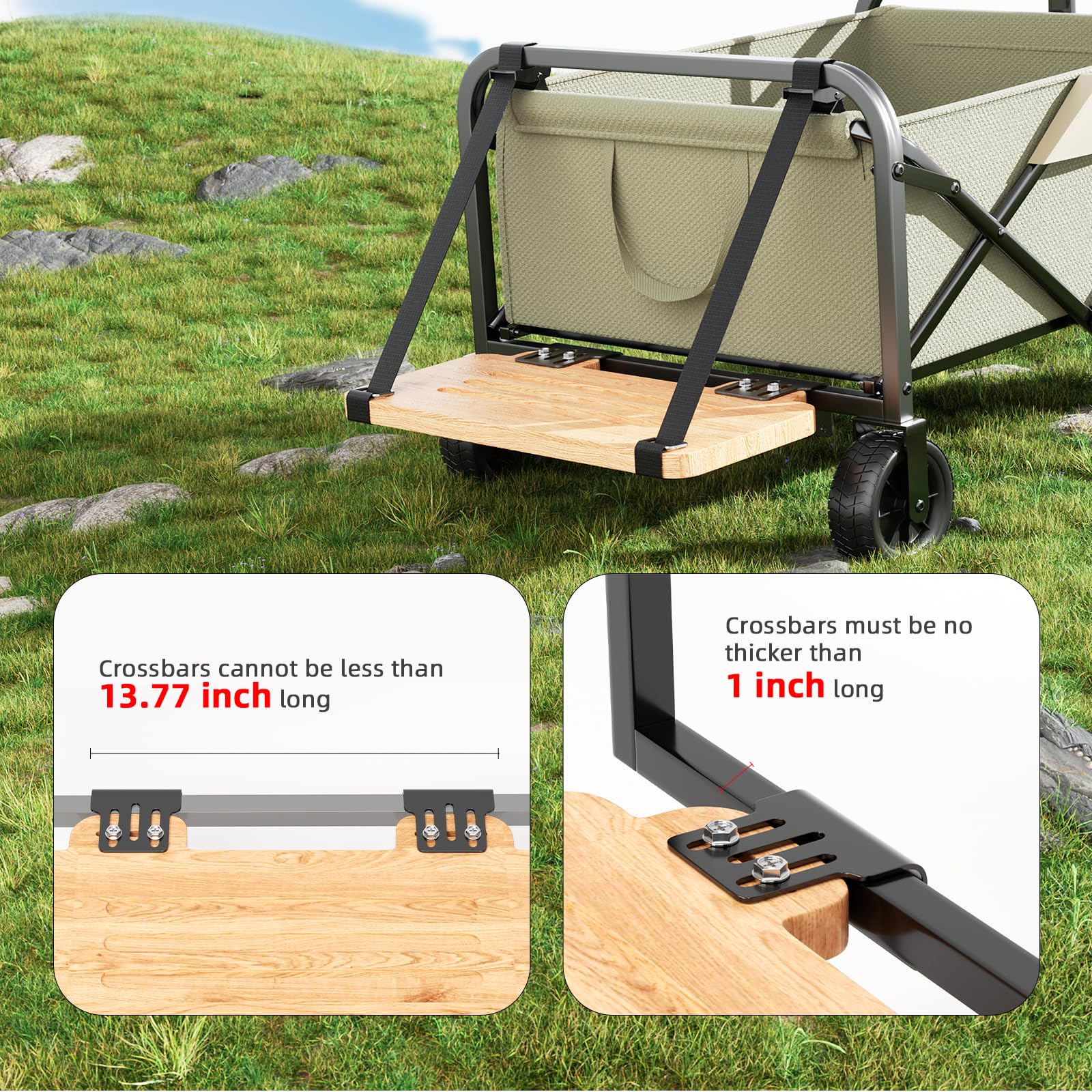 Planche debout pour poussette – Fixation debout avec surface antidérapante pour les tout-petits, convient à toutes les tapisseries de chariots 4 places (style 2)