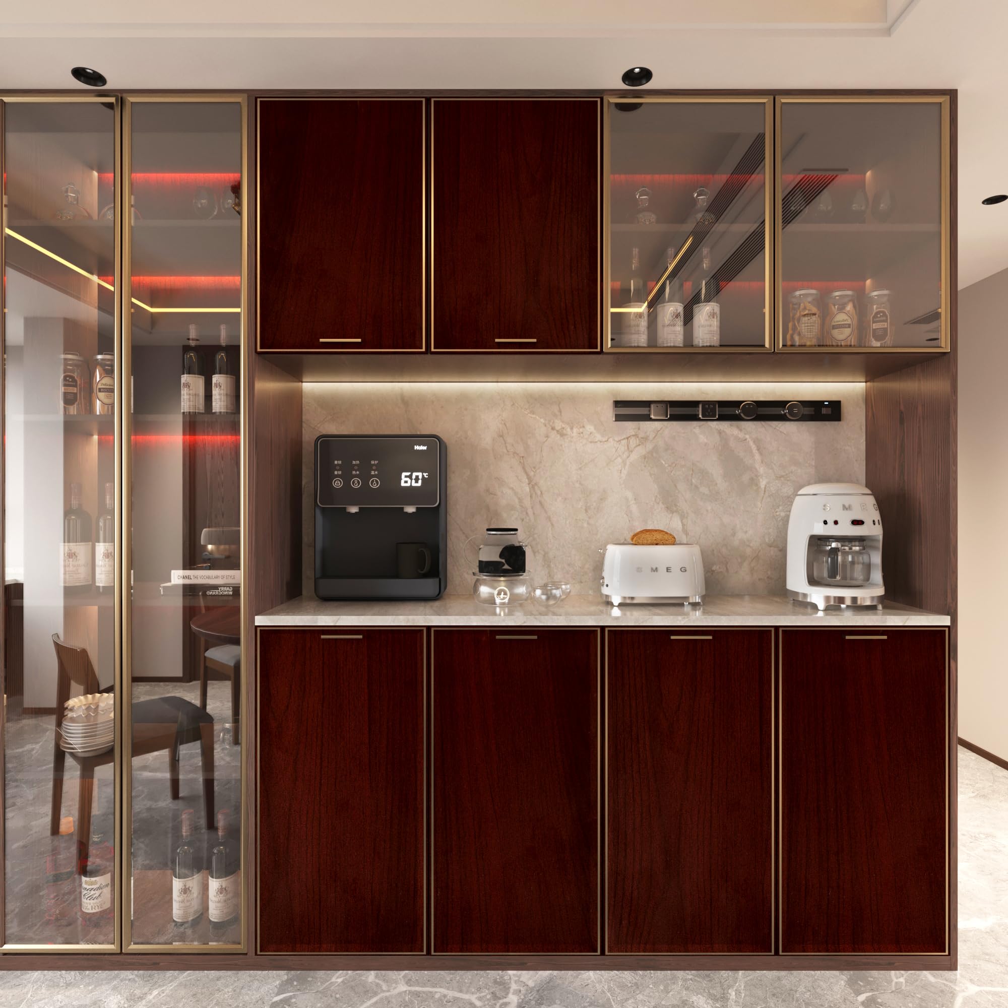 Cherry Wood Grain Cabinet Custom Red Cherry Wooden Cabinet Furniture
