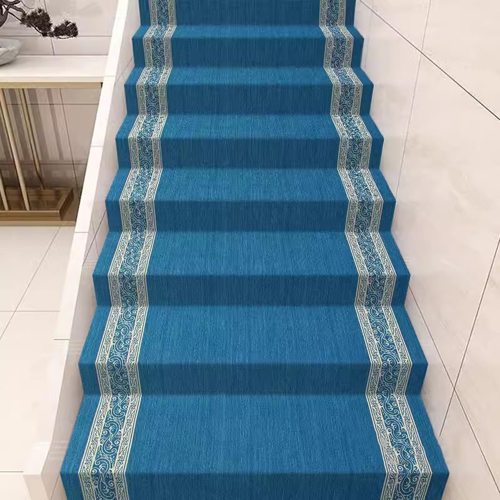 YTBHSHXZ stair treads， Treads, Self-Adhesive Stair Runners for Carpet,Indoor for Elderly, Children and Pets(C,1m wide)
