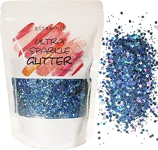 100g Holographic Chunky Glitter, Craft Glitters for Arts & Crafts, Cosmetic Chunky Mixed Glitter, Body Glitter for Makeup,...