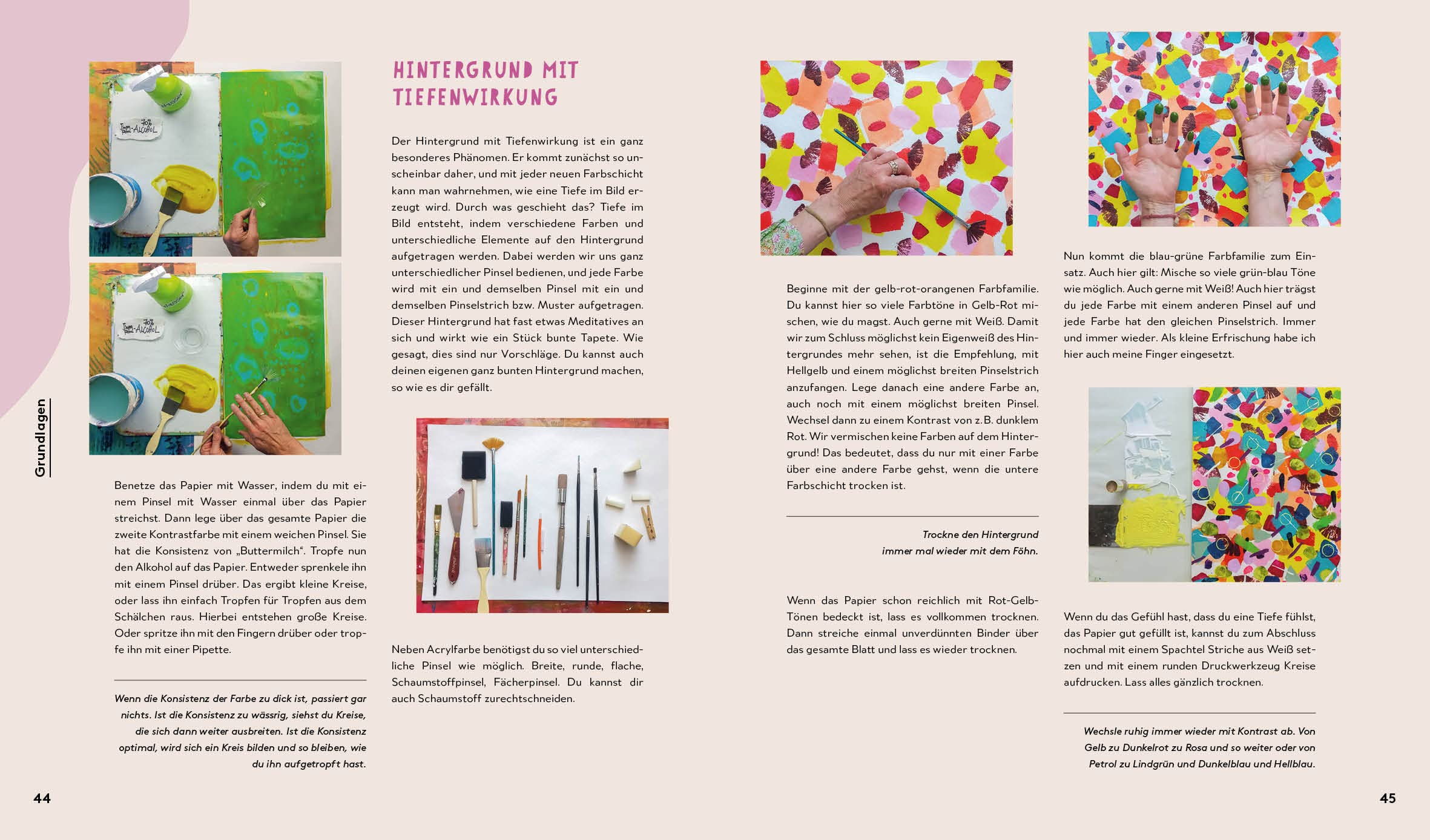 Soul Painting – Intuitiv malen und bewusster leben: Alle Grundlagen zu Material und Technik – Step-Motive in Acryl und Mixed Media