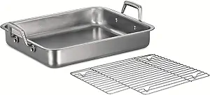 Tramontina 15-Inch Stainless Steel Roasting Pan with Rack