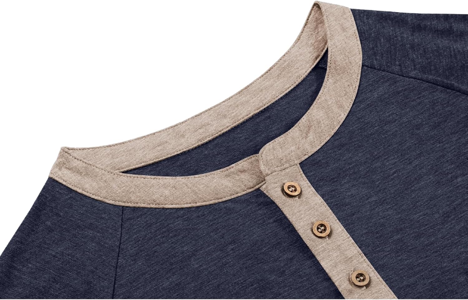 Mens Henley Shirts Short Sleeve Casual Button Basic T-Shirts Summer Classic Vintage Tee Shirts with Pocket - Image 5