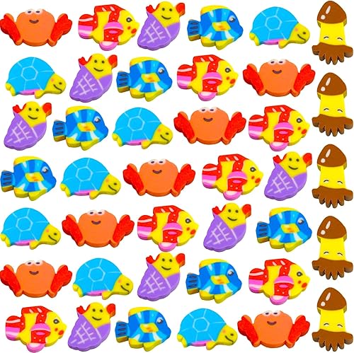 200 piezas de mini borradores surtidos de Navidad, borradores de animales, borradores para niños, borradores de tartas a granel, borradores de