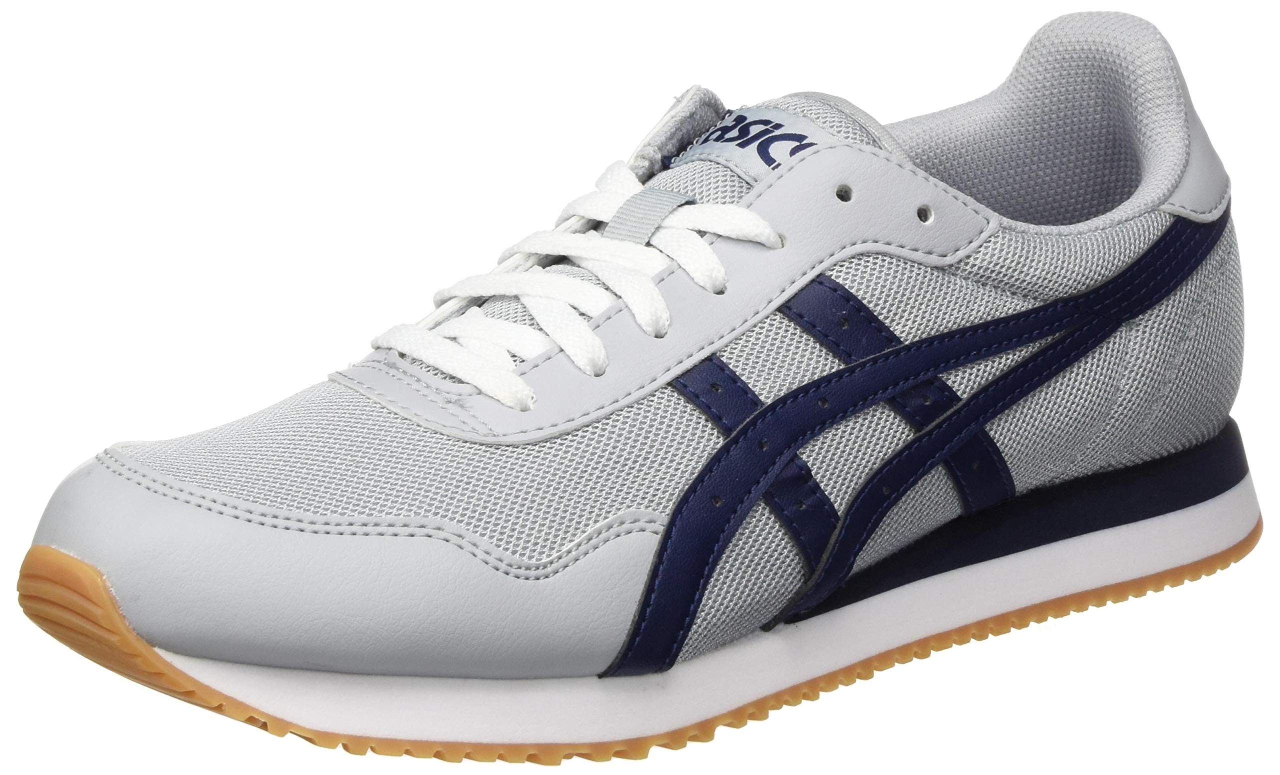 Asics Tiger Running Shoes for Men, Piedmont Grey/Peacoat, 7.5 UK