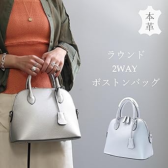 sissi roasi ボストンショルダー大　グレー新品未使用　イタリア製 sissi roasi ボストンショルダー大 グレー新品未使用 イタリア製
