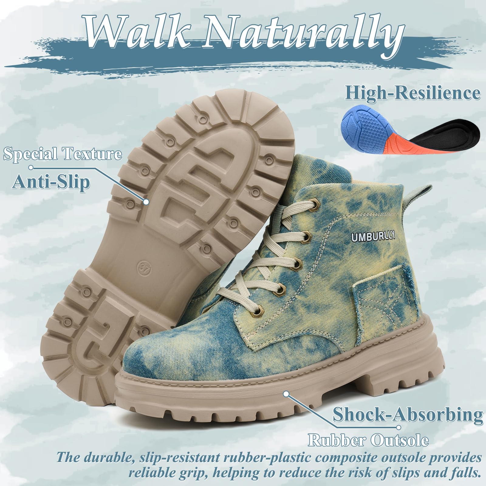 Scarpe Antinfortunistiche Donna Comode Leggere Scarpe da Lavoro con Punta in Acciaio Moda Traspiranti Stivaletti di Sicurezza Antiscivolo