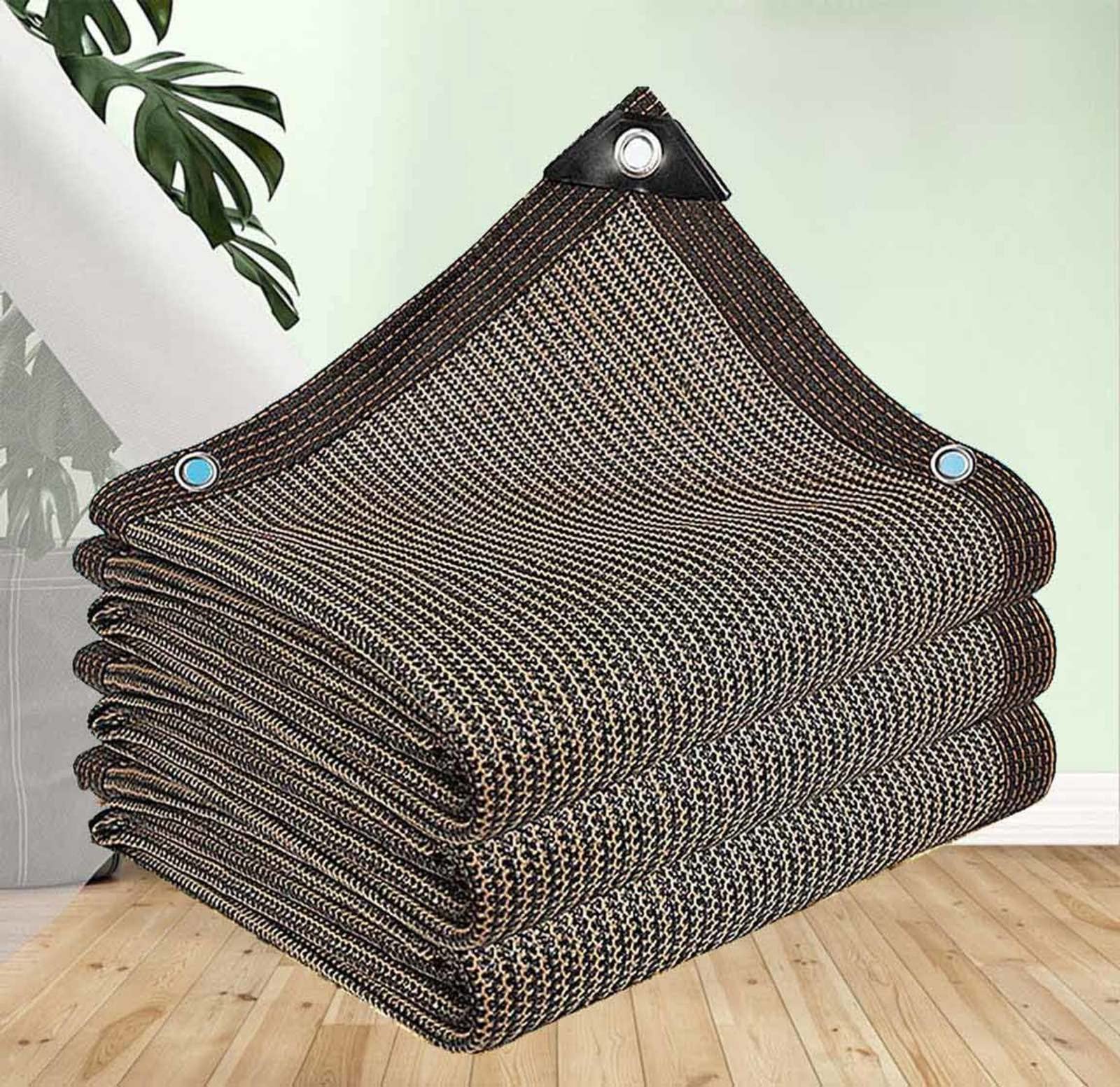 WQPMNYG Durable 3x5m Outdoor Sun Shade Sail for Garden Patio & Courtyard - Customizable Brown Canopy for UV Protection & Weather Resistance