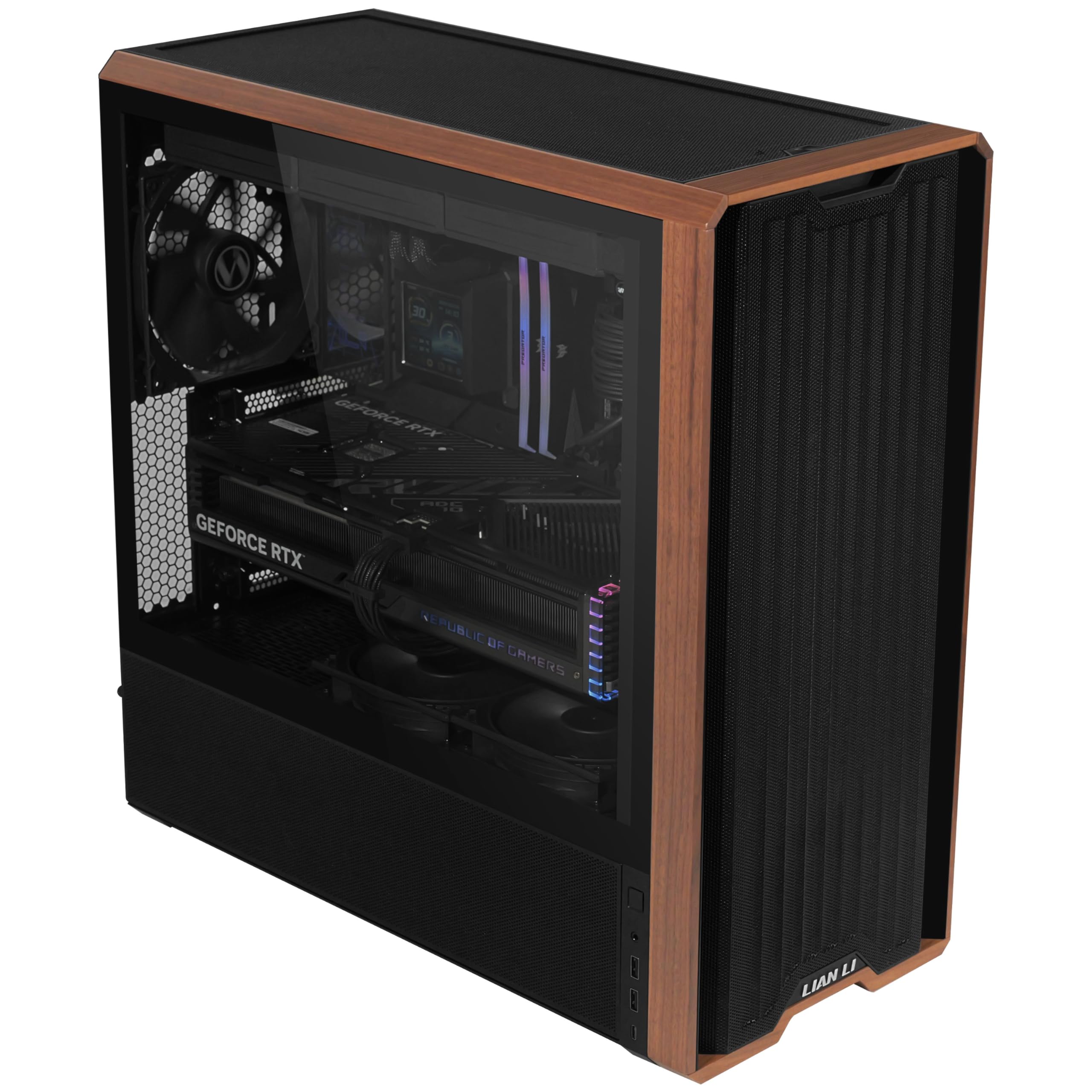 Lian Li Lancool 217 PC-Geh?use MidI-Tower Atx Tempered Glass - Schwarz (lan217x)