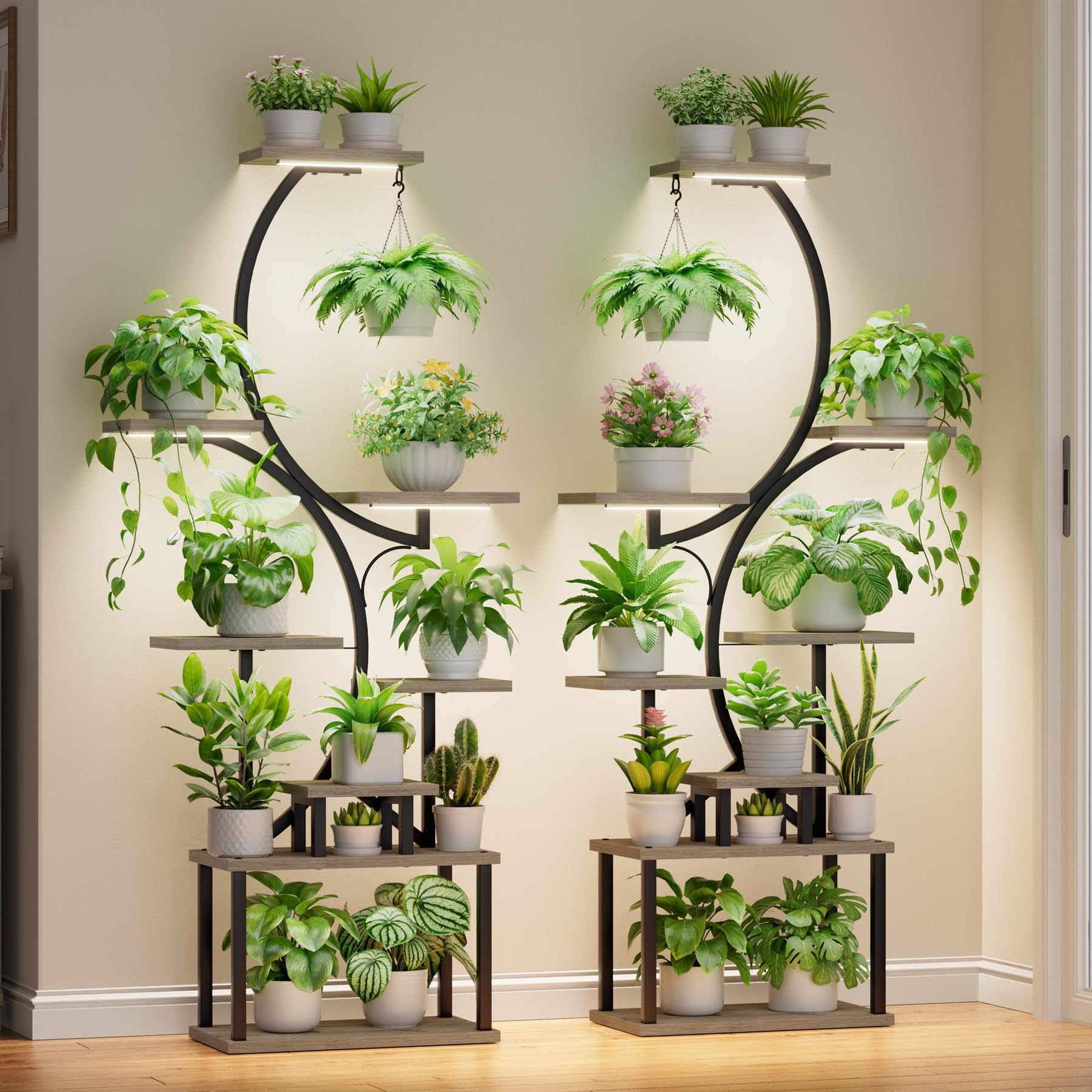BACEKOLL 2-Pack S-Shape Plant Stand