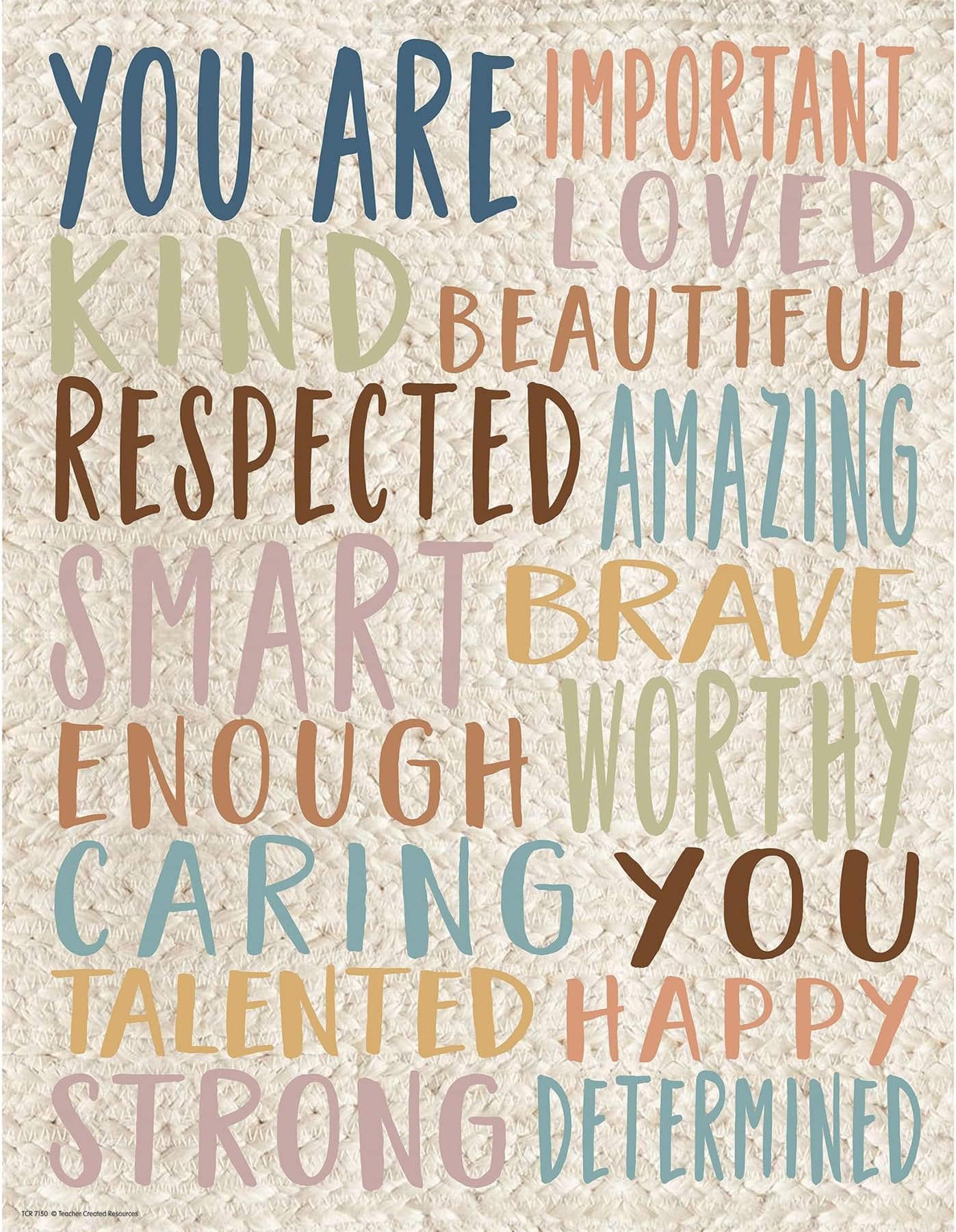 Teacher Created Resources Everyone is Welcome You are Important Chart