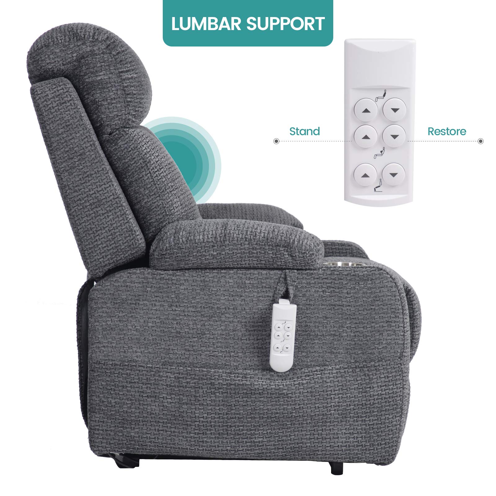 Buy Irene House 9181 Three Motor Lift Recliner Chairs for Elderly with