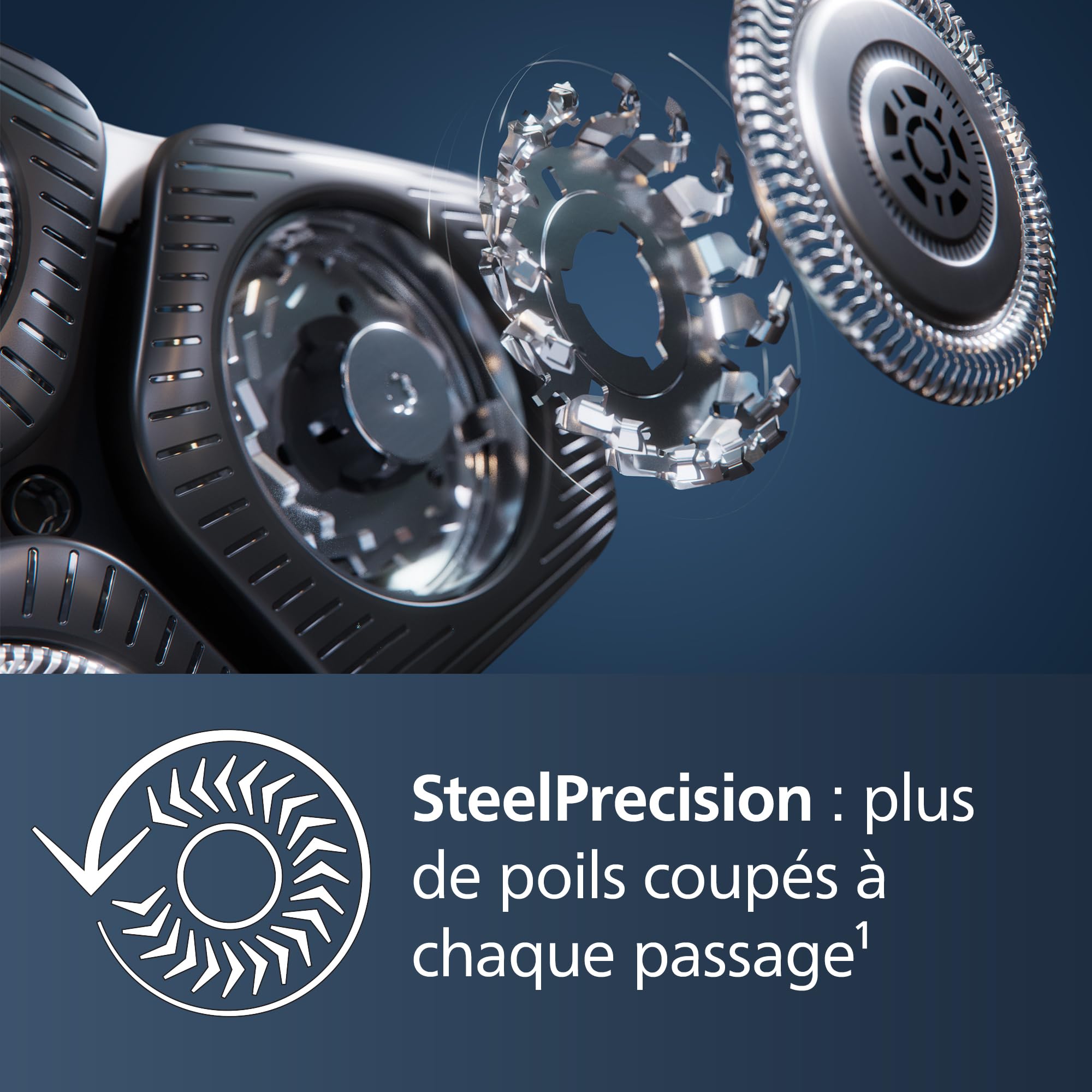 Philips Rasoir Series 5000 - rasoir électrique Wet & Dry gris carbone avec tondeuse rétractable intégrée, pochette souple, capuchon de protection et socle de charge (modèle S5887/13) - 5