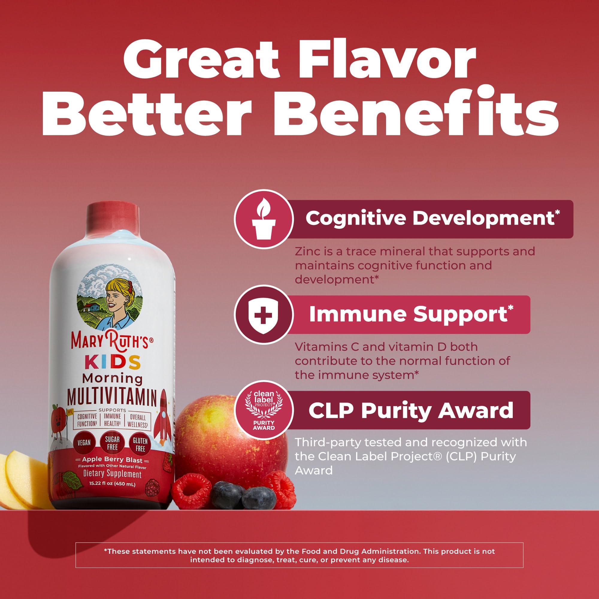 MARYRUTH'S Kids Liquid Morning Multivitamin for Kids, Sugar Free, 15.22oz — Amazon image 4