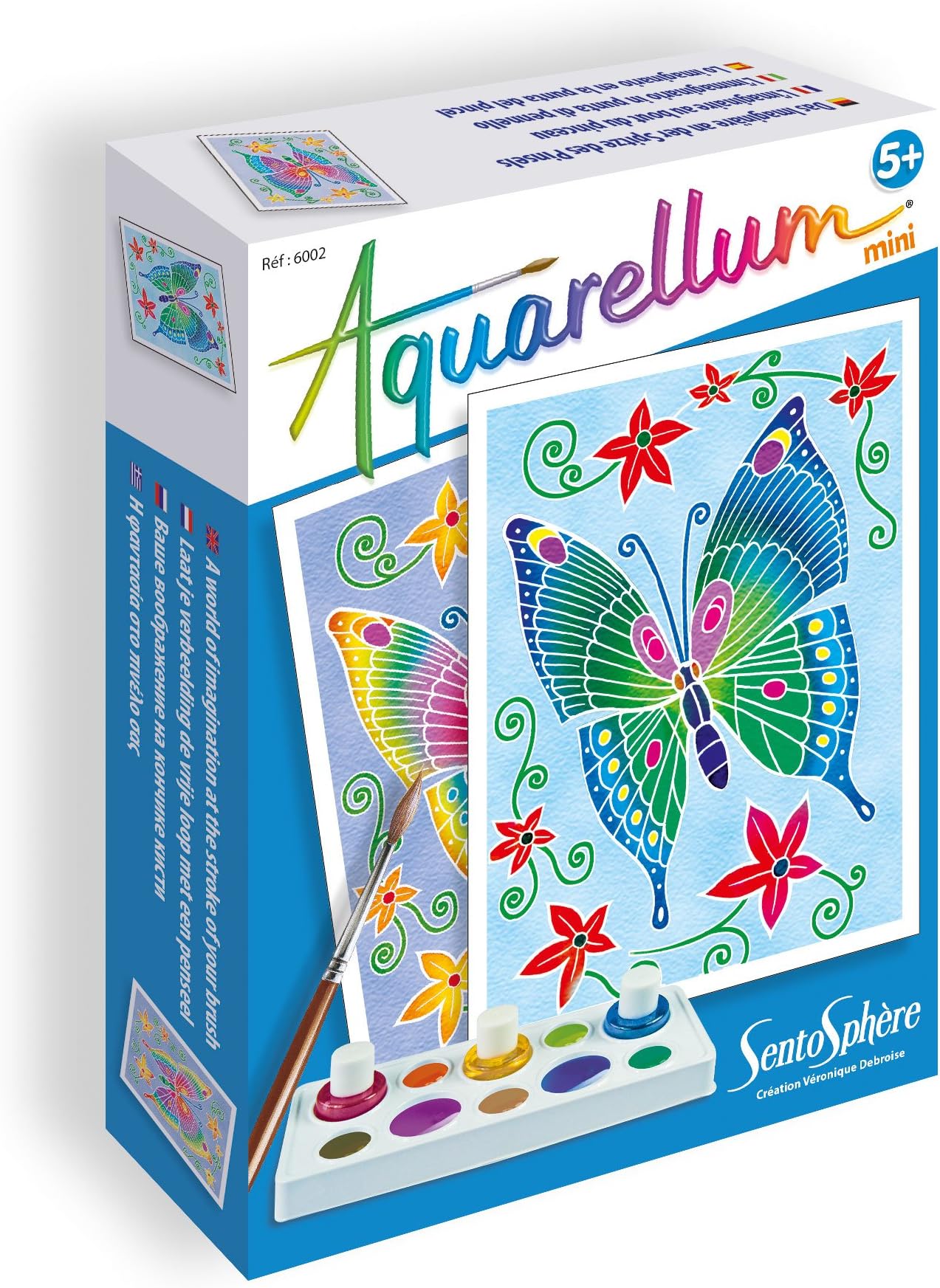 Sentosphère3906002 "Aquarellum Mini Butterflies" Painting Set
