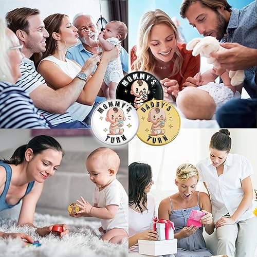 Vista 46 de Regalos de baby shower, monedas de decisión para padres para nueva mamá y papá, divertidos regalos para nuevos bebés, regalos para nuevas madres