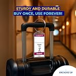 NCL Porte-étiquettes de bagages de croisière [4 Boîte] – Imperméable, plastique durable avec boucles en acier – Convient à tous les norvégiens (NCL) Navires de croisière 2024, 2025 et 2026 – Croisière essentielle par Anchors Up