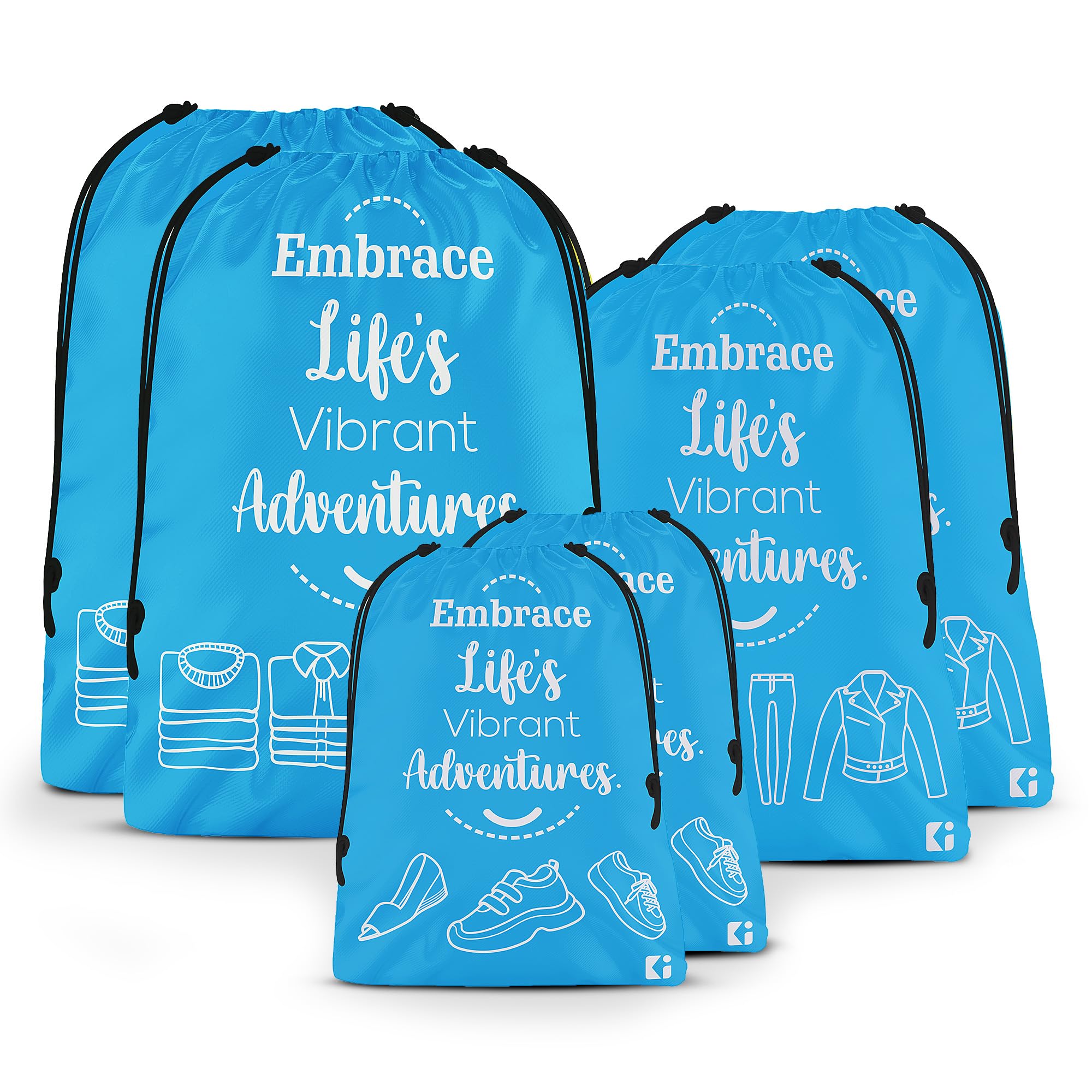 Kuber Industries Pack of 6 Travel Organizer Combo Set | Storage Bags Set | Water-Resistant Organizer for Shoe-Laundry-Lingerie | Cloth Carrying Bag | Each 2 Pieces Small-Medium-Large | Sky Blue (B0CYPKTWPH) Amazon Price History, Amazon Price Tracker