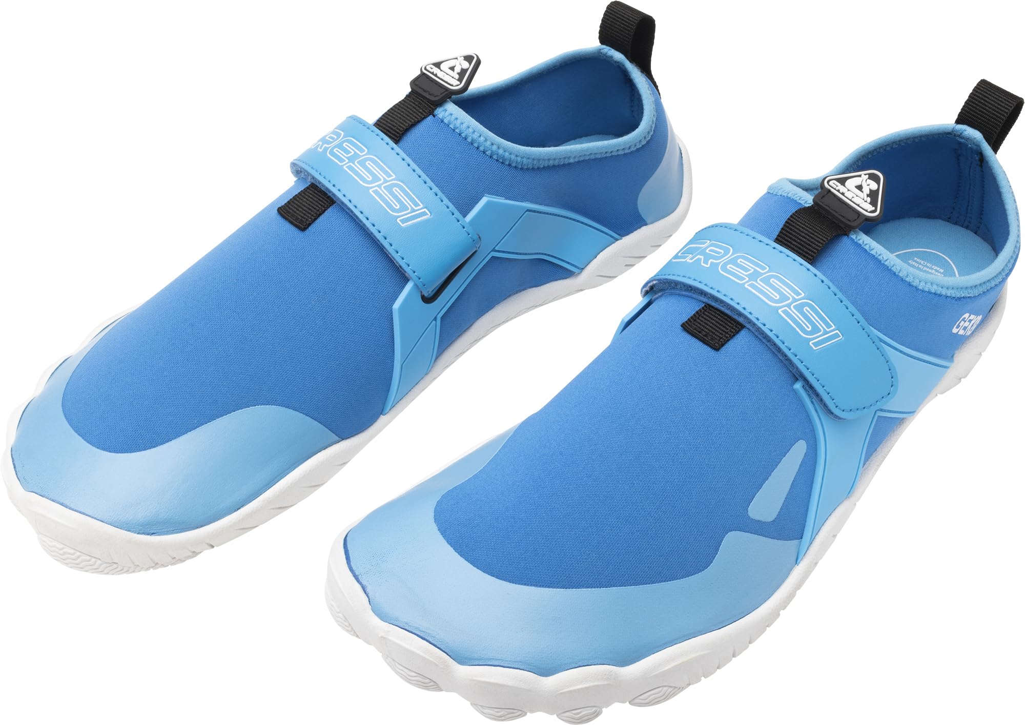 CRESSI Geko Shoes Azure/White 43 - Unisex buty rockowe, idealne do wciągających wrażeń w środowisku wodnym z bezpośrednim połączeniem z dnem morskim, lazurowe/białe, 43