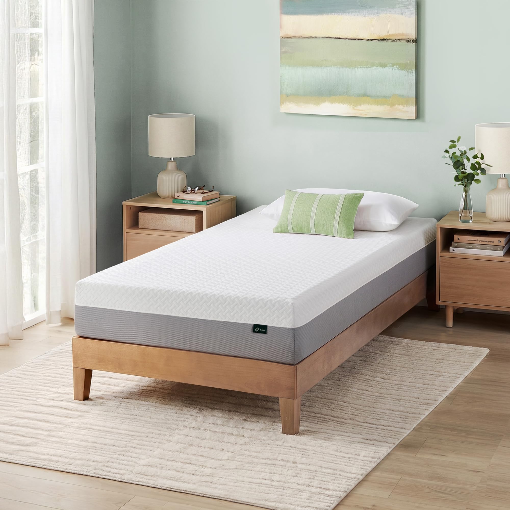 Zinus 8 Inch Green Tea Essential Memory Foam Mattress [New Versio…