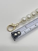 Vista 5 de Aporia - Correa de cadena de perlas de moda para teléfono celular, bolso de mano de repuesto con hebillas de aleación