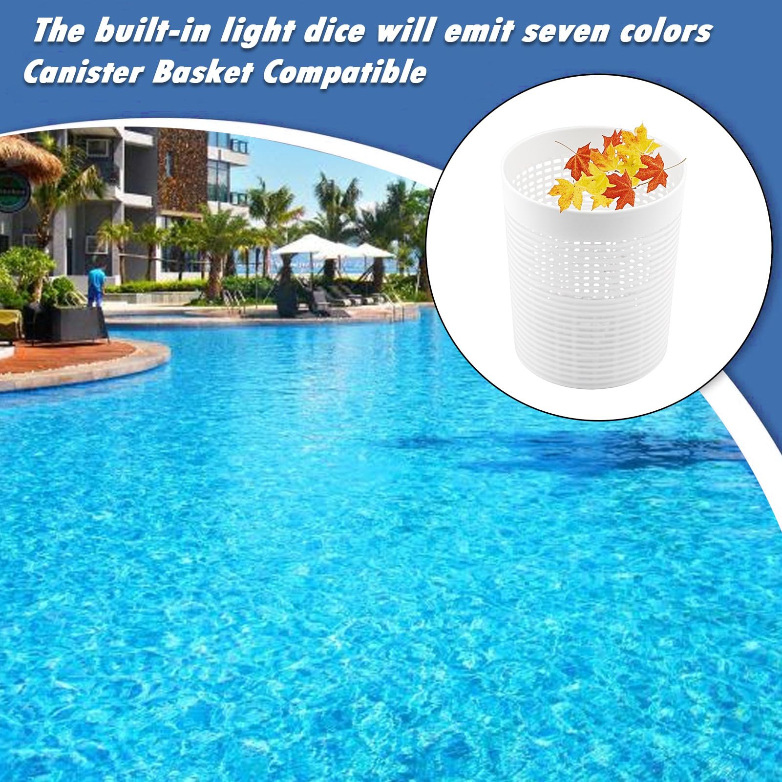 Moxeupon Bidon à Feuilles Pour Aspirateur De Piscine, Collecteur De